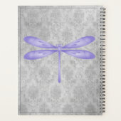 Paarse libel Damask Planner (Achterkant)