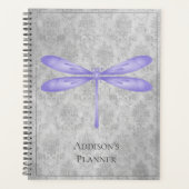 Paarse libel Damask Planner (Voorkant)