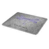 Paarse libel Damask Snijplank (Hoek)