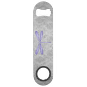 Paarse libel Damask Speed Flessenopener (Achterkant)