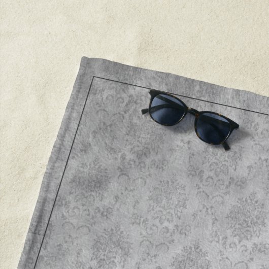 Paarse libel Damask Strandlaken (In situ)