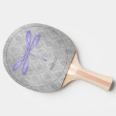 Paarse libel Damask Tafeltennisbatje (Zijkant)