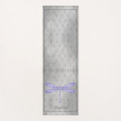 Paarse libel Damask Yogamat (Voorkant)