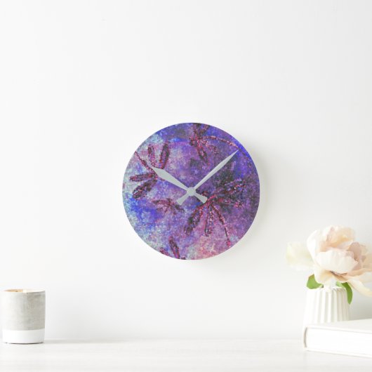 Paarse libel waas ronde klok (Huis)