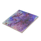 Paarse libel waas tegeltje (Zijkant)