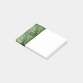 Paarse Libellen met Vleugels op Zachte Lichtgroene Post-it® Notes (Schuin)