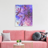 Paarse Libellennevel Canvas Afdruk (Insitu (Woonkamer))