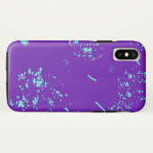 Paarse lichtblauwe doedels Case-Mate iPhone case (Achterkant (horizontaal))