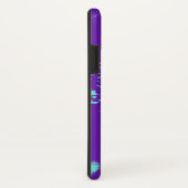 Paarse lichtblauwe doedels Case-Mate iPhone case (Achterkant / rechts)