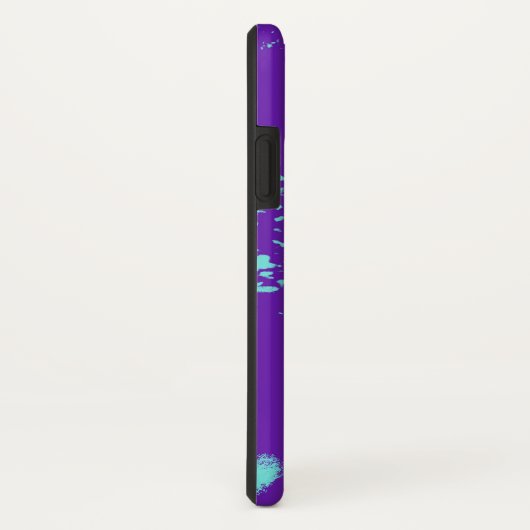 Paarse lichtblauwe doedels Case-Mate iPhone case (Achterkant / rechts)