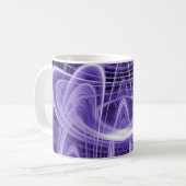 Paarse lichte trajecten koffiemok (Voorkant links)