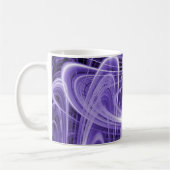 Paarse lichte trajecten koffiemok (Links)
