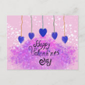 Paarse liefde briefkaart (Voorkant)