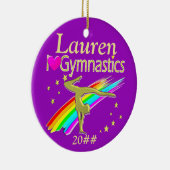 PAARSE LIEFDE GYMNASTIEK GEPERSONALISEERD ORNAMENT (Rechts)