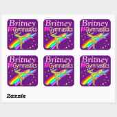 PAARSE LIEFDE GYMNASTIEK GEPERSONALISEERDE STICKER (Vel)