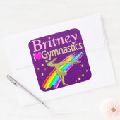 PAARSE LIEFDE GYMNASTIEK GEPERSONALISEERDE STICKER (Envelop)