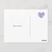 Paarse liefde hart bruiloft dank u kaarten (Achterkant)