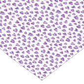 Paarse liefde hart waterverf korte tafelloper (Hoek)