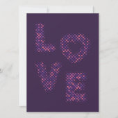 Paarse liefde. kaart (Voorkant)