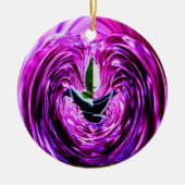 Paarse liefde_ keramisch ornament (Voorkant)