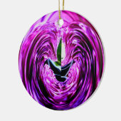 Paarse liefde_ keramisch ornament (Links)