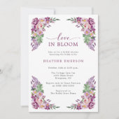 Paarse Liefde Vrijgezellenfeest Kaart (Voorkant)