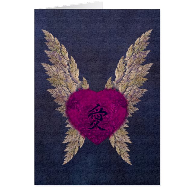 Paarse liefdeskaart (Voorkant)