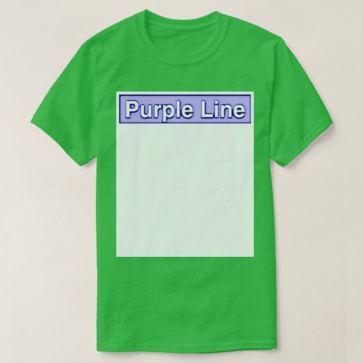 Paarse lijn t-shirt (Design voorkant)