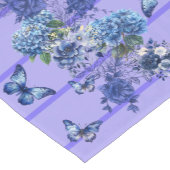 Paarse lijn vlinderweide korte tafelloper (Hoek)