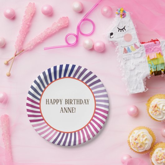 Paarse lijnen, Hippie, Douane, Document Borden Papieren Bordje (Feest)