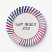 Paarse lijnen, Hippie, Douane, Document Borden Papieren Bordje (Voorkant)