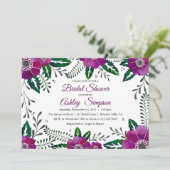 Paarse lijst vrijgezellenfeest kaart (Staand voorkant)