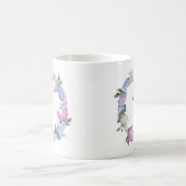  paarse lila baars en blauwvogels koffiemok (Center)