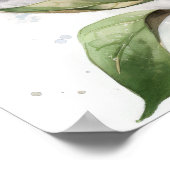 Paarse Lila Bloemen Art Print Poster (Hoek)