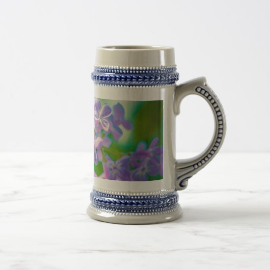 Paarse Lila bloemen Bierpul (Rechts)