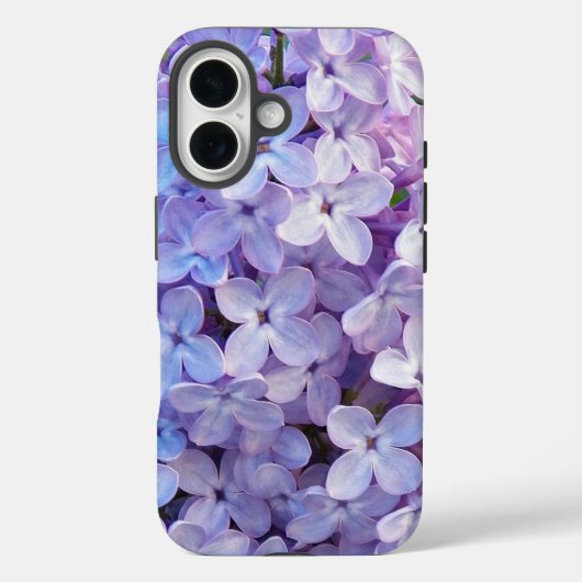 Paarse Lila bloemen Case-Mate iPhone Case (Achterkant)