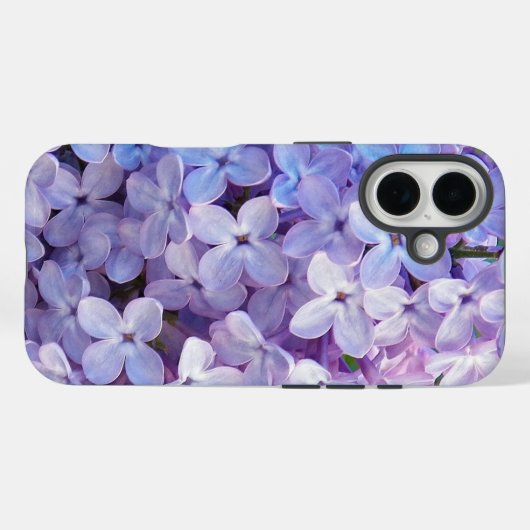 Paarse Lila bloemen Case-Mate iPhone Case (Achterkant (horizontaal))