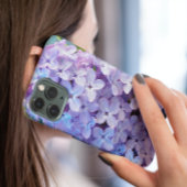 Paarse Lila bloemen Case-Mate iPhone Case