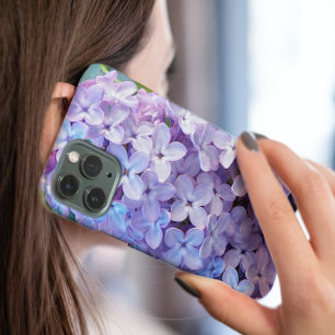 Paarse Lila bloemen iPhone 16 Hoesje