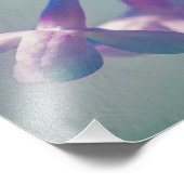 Paarse Lila bloemen Foto Afdruk (Hoek)