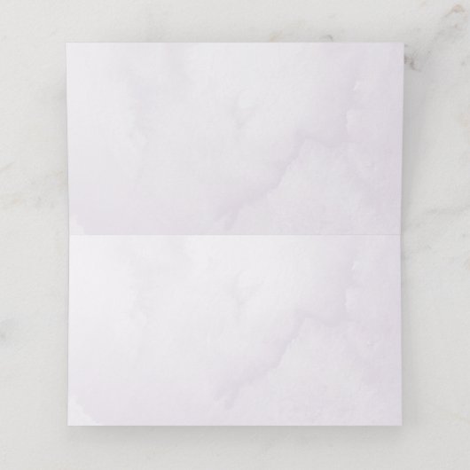 Paarse Lila Bloemen Goud Quinceañera 16e Verjaarda Plaatskaartje (Binnenkant ongevouwen)