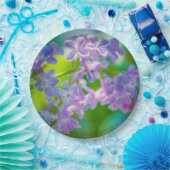 Paarse Lila bloemen Papieren Bordje (Feest)