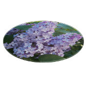 Paarse Lila bloemen Snijplank (Hoek)