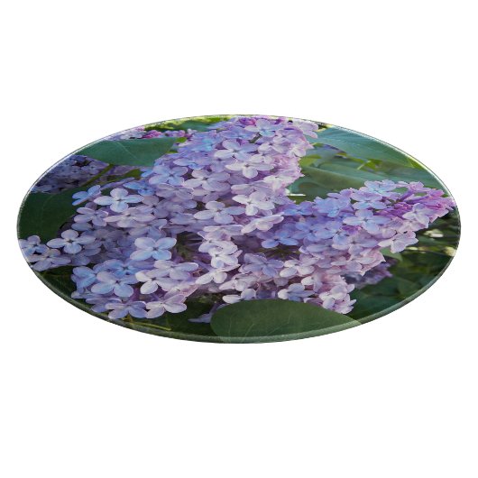 Paarse Lila bloemen Snijplank (Hoek)