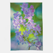 Paarse Lila bloemen Theedoek (Verticaal)