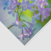 Paarse Lila bloemen Tissuepapier (Detail)