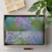 Paarse Lila bloemen Tissuepapier (Geschenk)