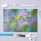 Paarse Lila bloemen Tissuepapier (Craft)