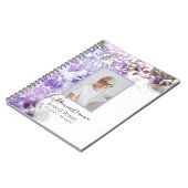 Paarse Lila bloemen - Viering van het leven Notitieboek (Linkerzijde)