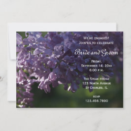 Paarse Lila-bloementspartij Kaart